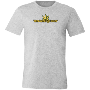 Open image in slideshow, Old Gold Hemp Leaf Logo T-Shirt in athletic heather
