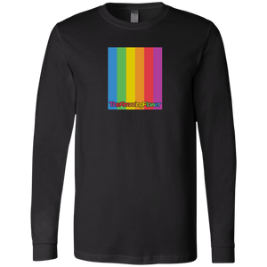 Open image in slideshow, Rainbow Logo Long Sleeve T-Shirt from TheAmazingFlower.com (Black)

