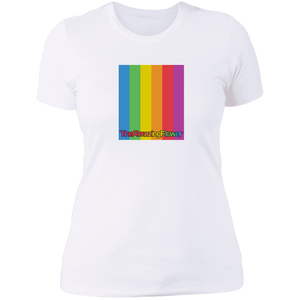 Open image in slideshow, TheAmazingFlower.com Rainbow Logo Women&#39;s White T-Shirt
